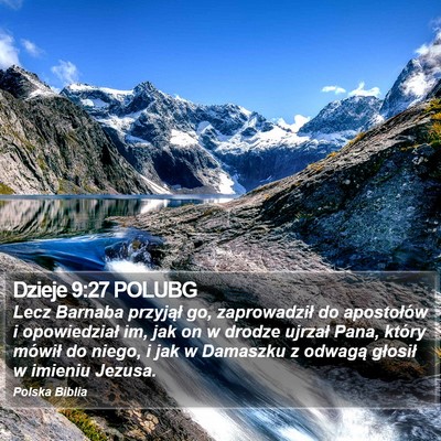 Dzieje 9:27 POLUBG Bible Verse Image