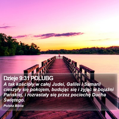Dzieje 9:31 POLUBG Bible Verse Image