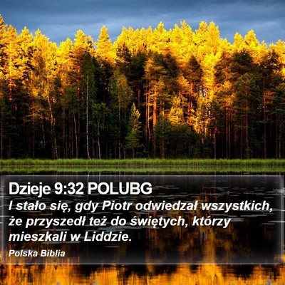 Dzieje 9:32 POLUBG Bible Verse Image