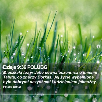 Dzieje 9:36 POLUBG Bible Verse Image