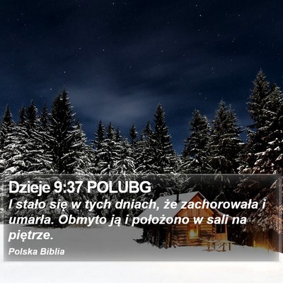 Dzieje 9:37 POLUBG Bible Verse Image