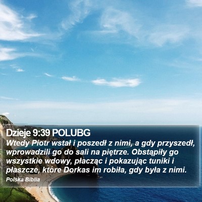 Dzieje 9:39 POLUBG Bible Verse Image