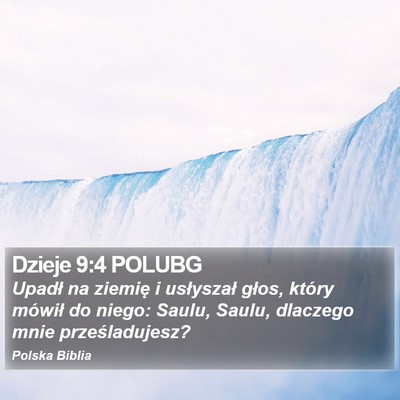 Dzieje 9:4 POLUBG Bible Verse Image