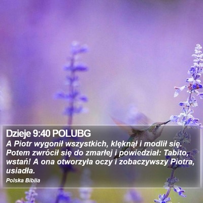 Dzieje 9:40 POLUBG Bible Verse Image