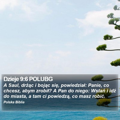 Dzieje 9:6 POLUBG Bible Verse Image