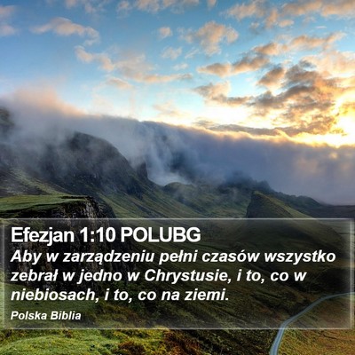Efezjan 1:10 POLUBG Bible Verse Image