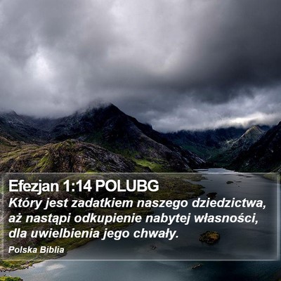 Efezjan 1:14 POLUBG Bible Verse Image