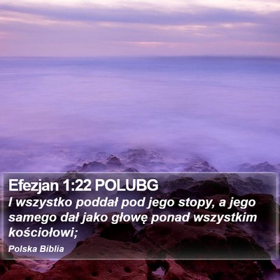 Efezjan 1:22 POLUBG Bible Verse Image