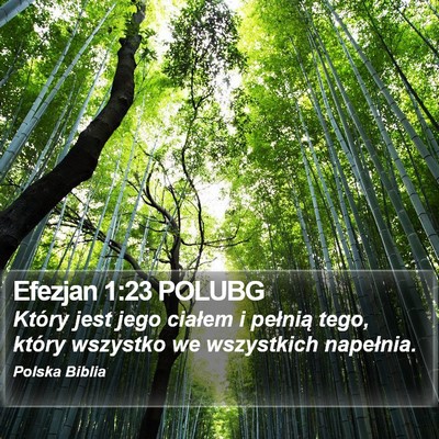 Efezjan 1:23 POLUBG Bible Verse Image