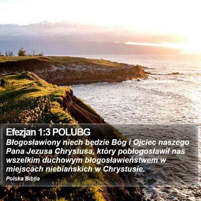 Efezjan 1:3 POLUBG Bible Verse Image
