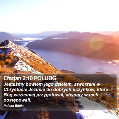 Efezjan 2:10 POLUBG Bible Verse Image