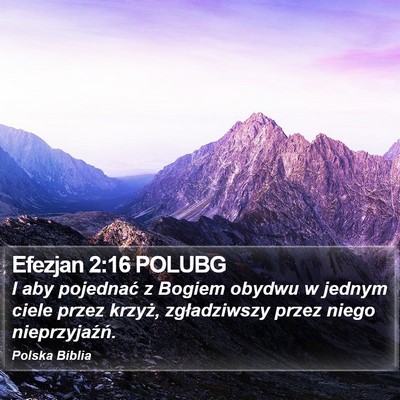 Efezjan 2:16 POLUBG Bible Verse Image