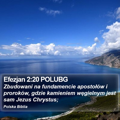 Efezjan 2:20 POLUBG Bible Verse Image