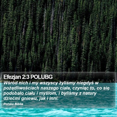 Efezjan 2:3 POLUBG Bible Verse Image