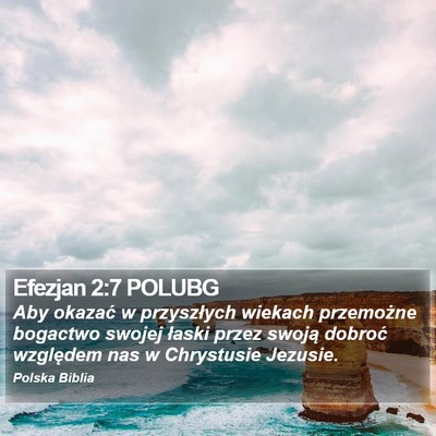 Efezjan 2:7 POLUBG Bible Verse Image