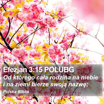 Efezjan 3:15 POLUBG Bible Verse Image