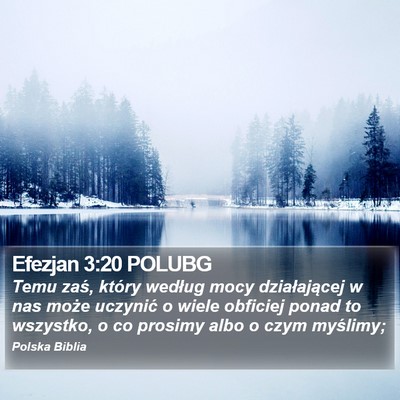 Efezjan 3:20 POLUBG Bible Verse Image