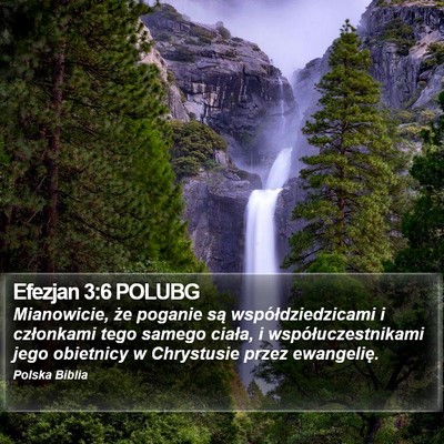 Efezjan 3:6 POLUBG Bible Verse Image