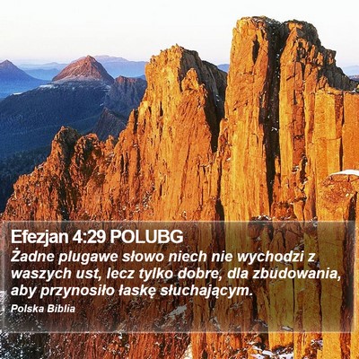 Efezjan 4:29 POLUBG Bible Verse Image