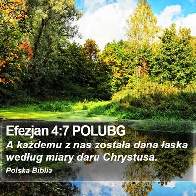 Efezjan 4:7 POLUBG Bible Verse Image