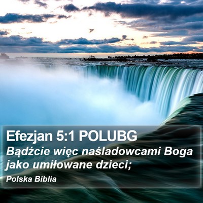 Efezjan 5:1 POLUBG Bible Verse Image