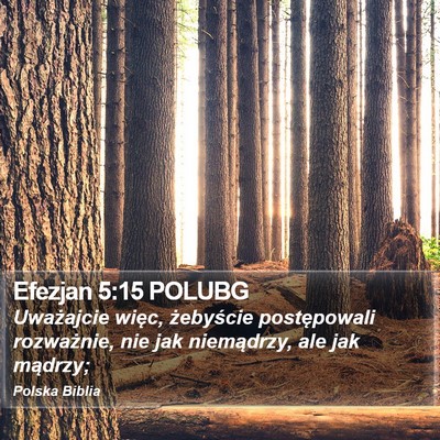 Efezjan 5:15 POLUBG Bible Verse Image