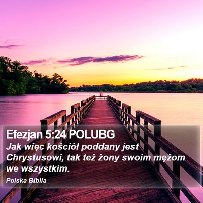 Efezjan 5:24 POLUBG Bible Verse Image