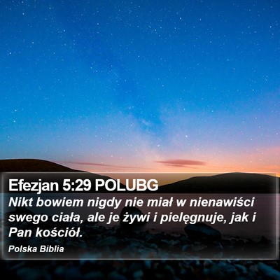 Efezjan 5:29 POLUBG Bible Verse Image