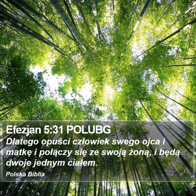Efezjan 5:31 POLUBG Bible Verse Image
