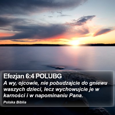 Efezjan 6:4 POLUBG Bible Verse Image