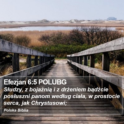 Efezjan 6:5 POLUBG Bible Verse Image