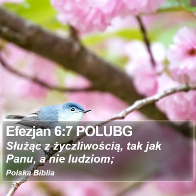 Efezjan 6:7 POLUBG Bible Verse Image