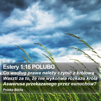 Estery 1:15 POLUBG Bible Verse Image