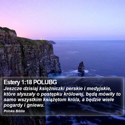 Estery 1:18 POLUBG Bible Verse Image
