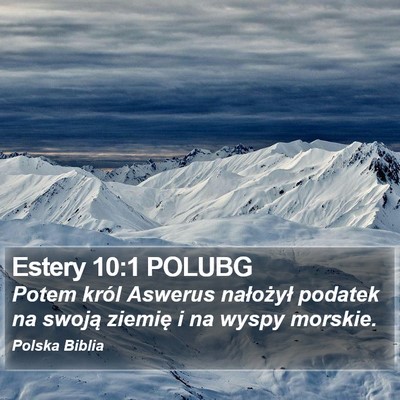 Estery 10:1 POLUBG Bible Verse Image
