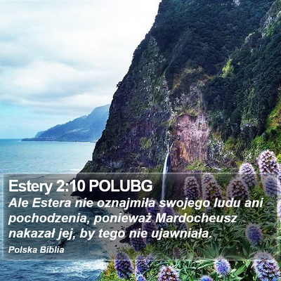 Estery 2:10 POLUBG Bible Verse Image