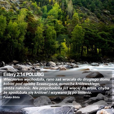 Estery 2:14 POLUBG Bible Verse Image