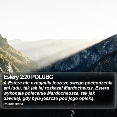 Estery 2:20 POLUBG Bible Verse Image