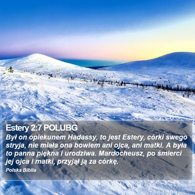 Estery 2:7 POLUBG Bible Verse Image