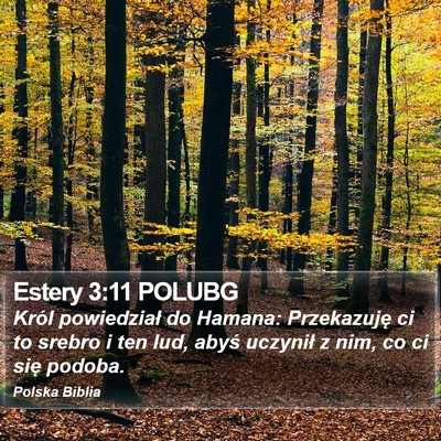 Estery 3:11 POLUBG Bible Verse Image