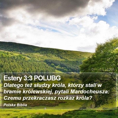 Estery 3:3 POLUBG Bible Verse Image