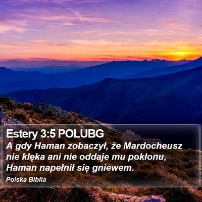Estery 3:5 POLUBG Bible Verse Image