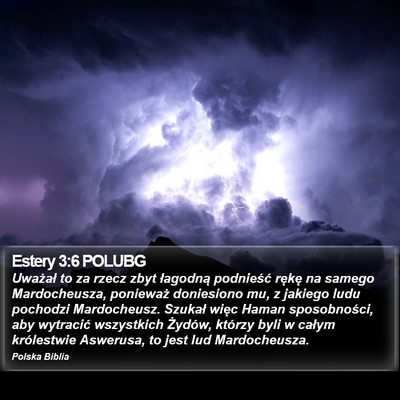 Estery 3:6 POLUBG Bible Verse Image