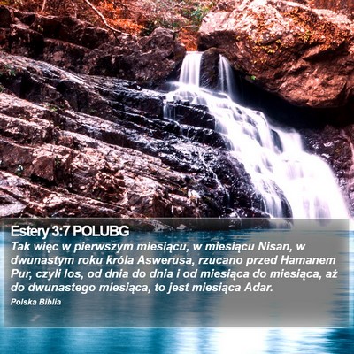 Estery 3:7 POLUBG Bible Verse Image