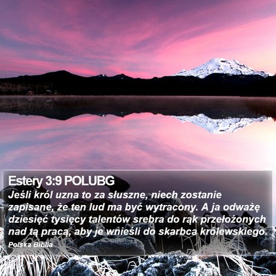 Estery 3:9 POLUBG Bible Verse Image
