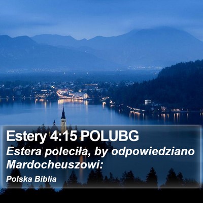 Estery 4:15 POLUBG Bible Verse Image
