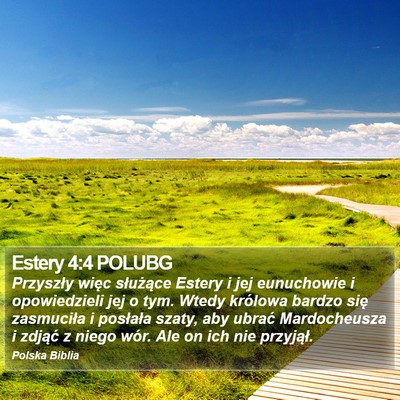 Estery 4:4 POLUBG Bible Verse Image