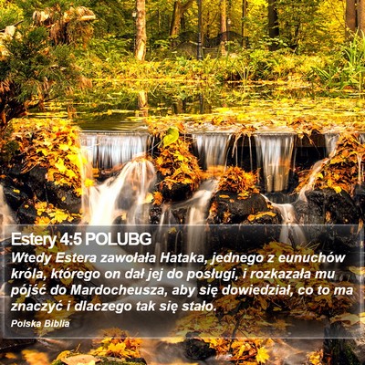 Estery 4:5 POLUBG Bible Verse Image