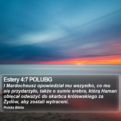 Estery 4:7 POLUBG Bible Verse Image
