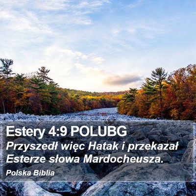 Estery 4:9 POLUBG Bible Verse Image